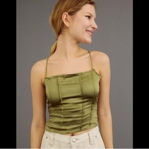 Cosey Satin Lace Up Corset top